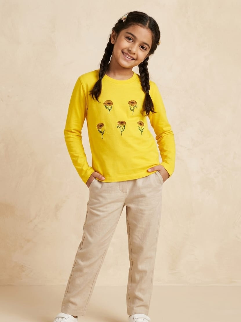 Sunflower Bloom Long Sleeve T-Shirt