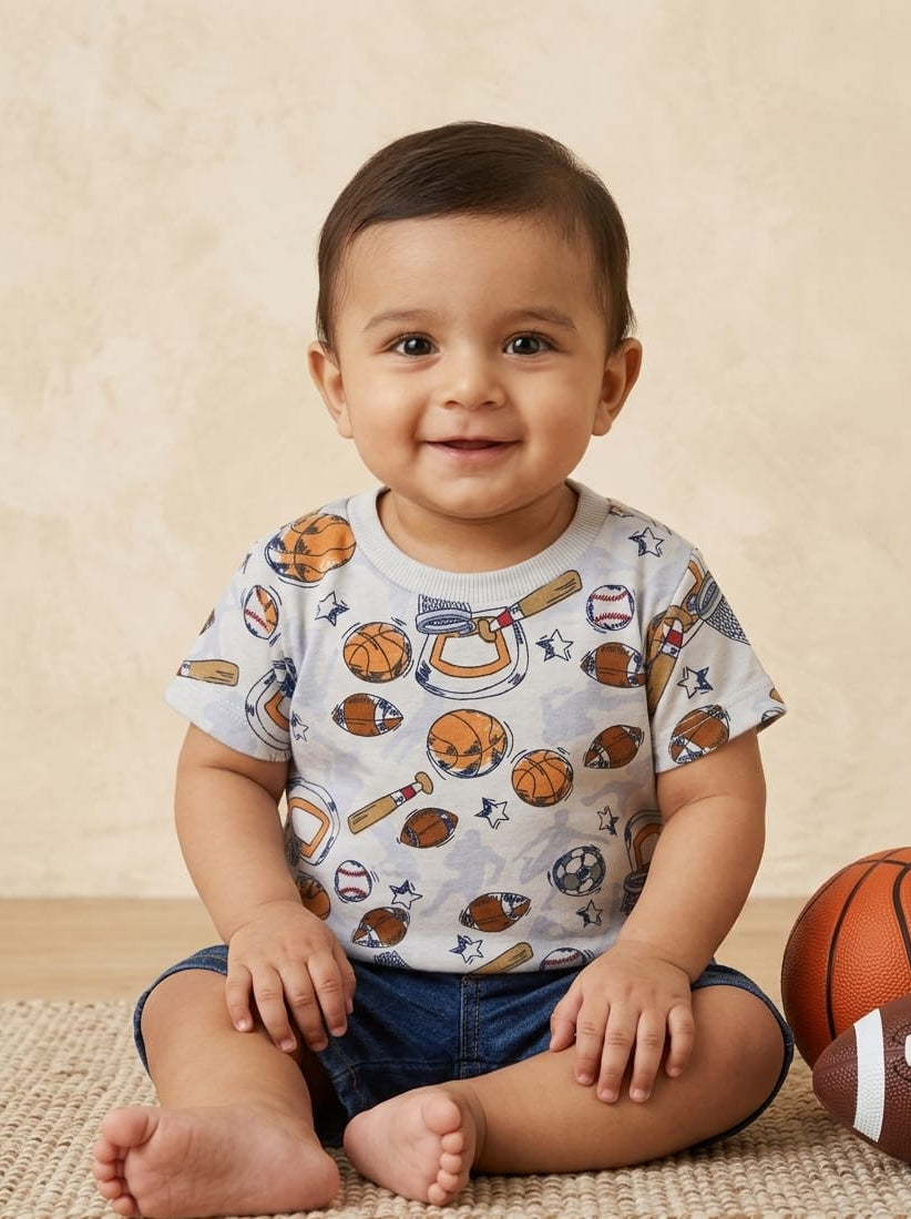 Little Sports All-Over Print T-Shirt