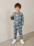 Koala & Sloth Kids Sweatshirt & Jogger Set – Blue
